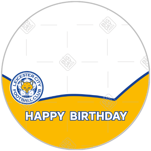 Leicester City FC Fox HB photo frame - round
